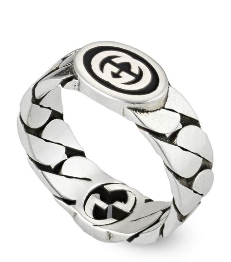 gucci open cuff exaggerated rings|gucci silver rings.